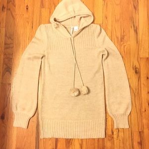 Gold Shimmer Hoodie Sweater